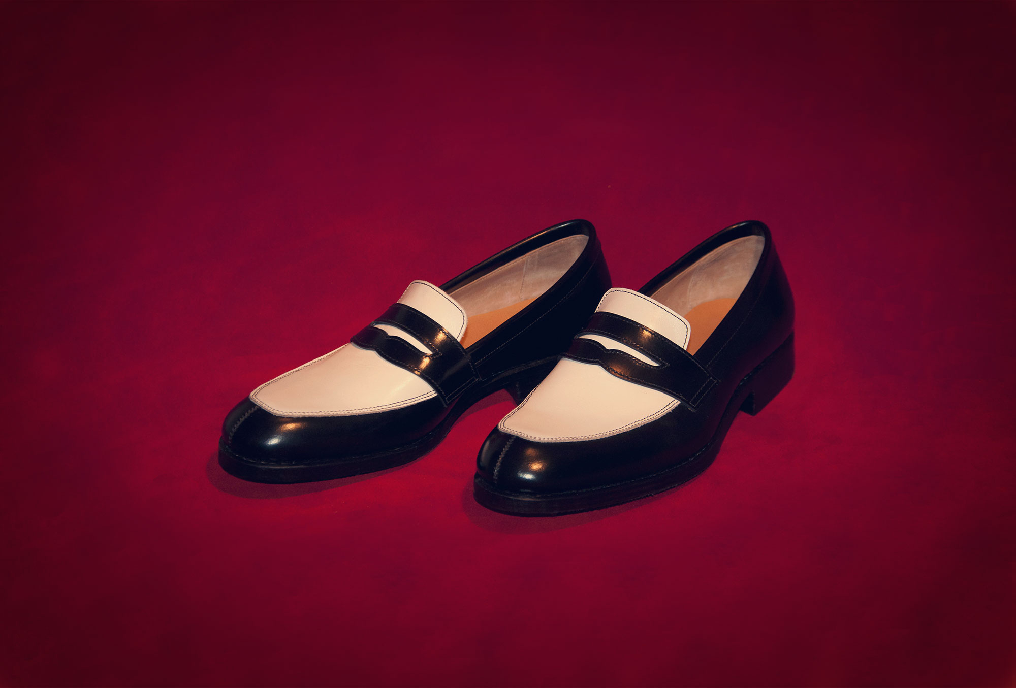 loafer black and white